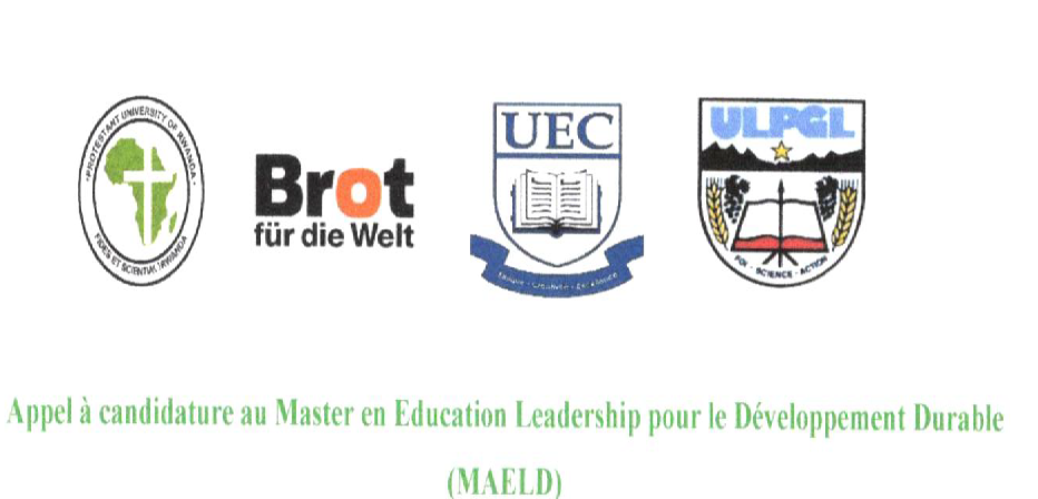 Appel à candidature au Master en Education Leadership pour le Développement Durable (MAELD) – Année 2025-2027